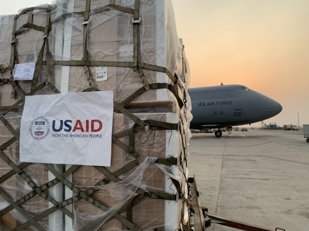 USAID plane