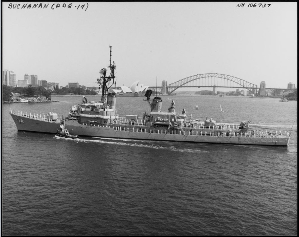 USS Buchanan Visiting Sydney, New South Wales, Australia circa 1985