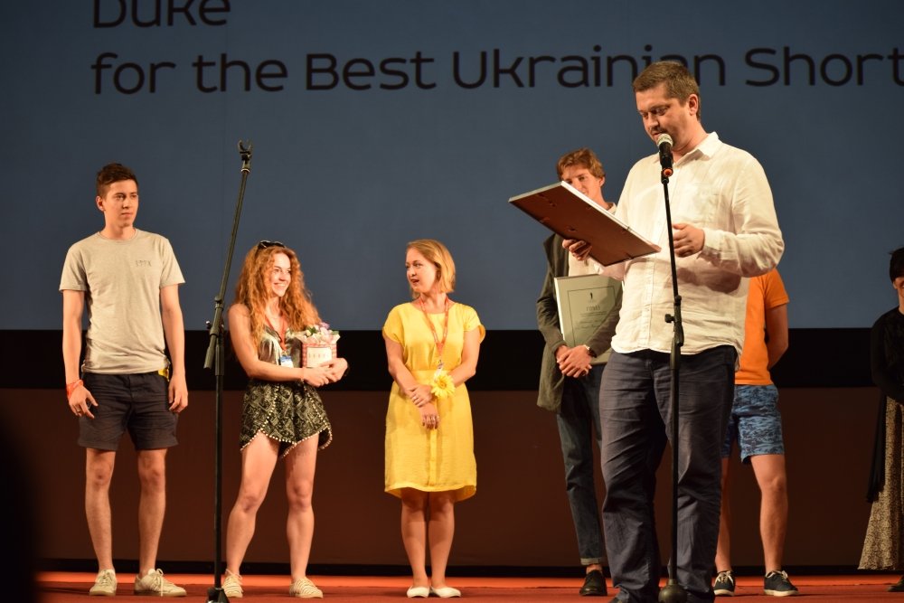 Ukrainian director Valentyn Vasyanovych at the 7th Odessa International Film Festival (2016).