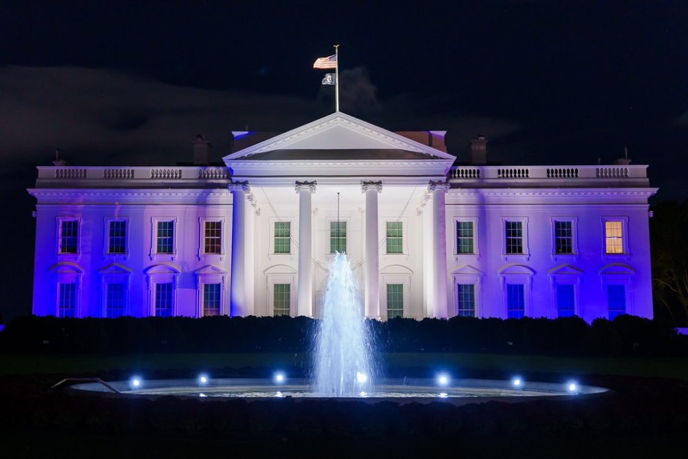 White House Israeli flag