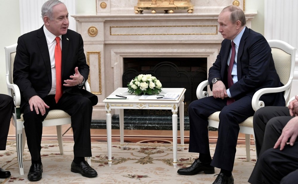 Benjamin Netanyahu and Vladimir Putin