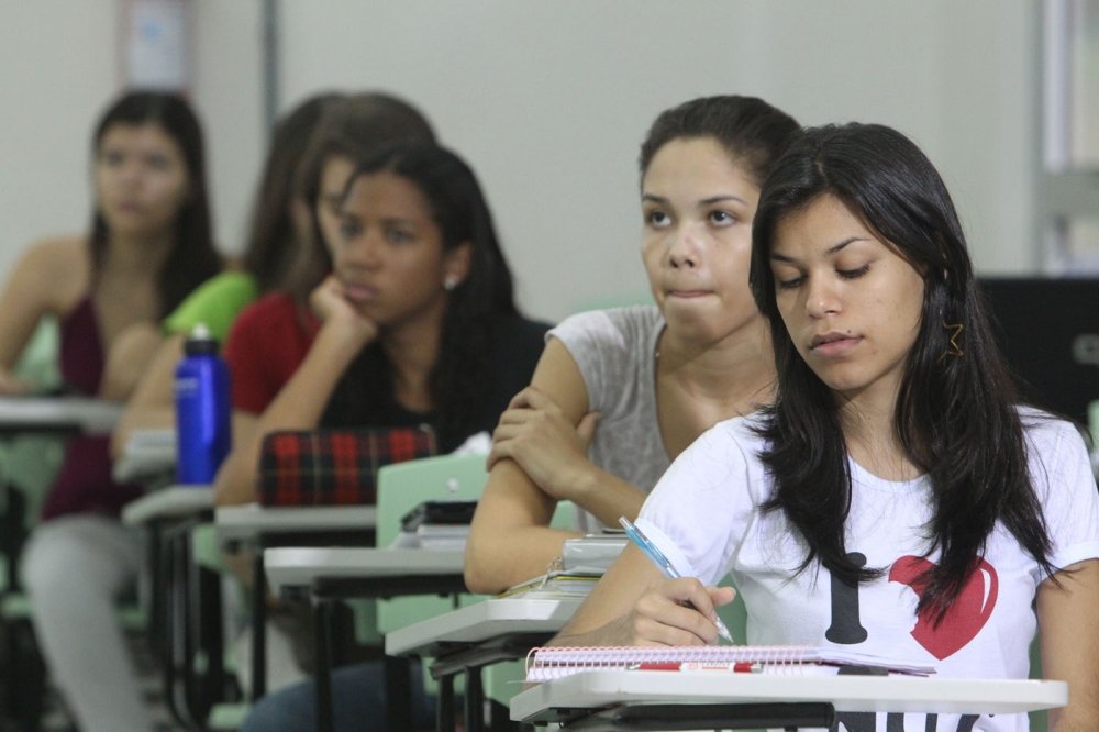 ocantins(TO), Brazil-April - 23,2012: Student in the classroom, at the Federal University of Tocantins.