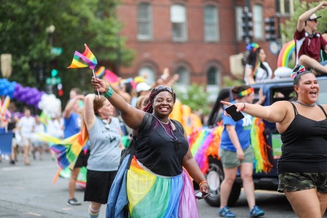 The Capital Pride Parade takes place every year on a Saturday in June between Dupont Circle and Logan Circle