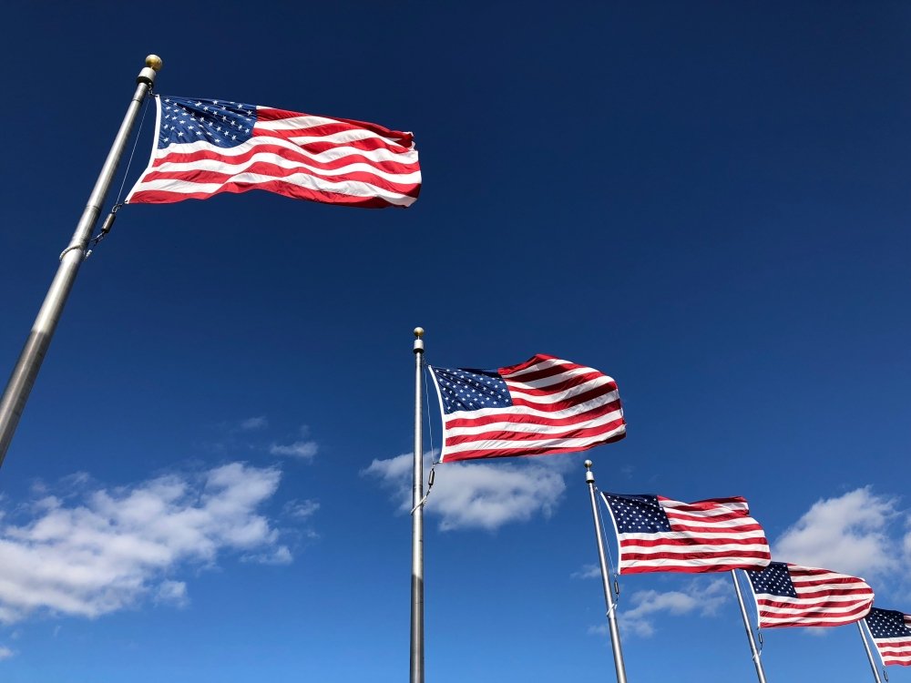 U.S. flags