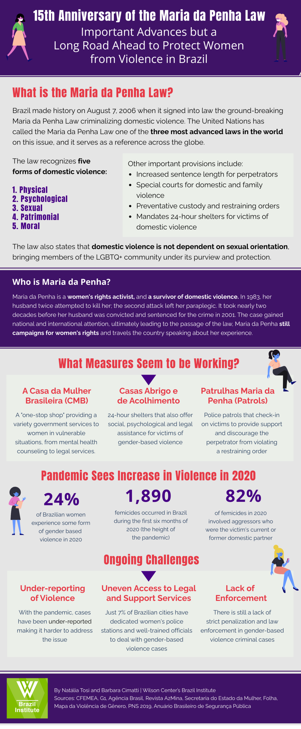 Maria da Penha Infographic