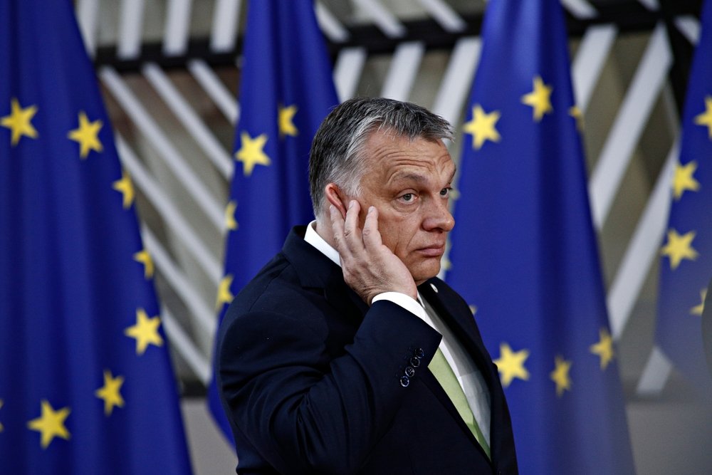 Viktor Orban, Hungary's prime minister arrives for a meeting with European Union leaders in Brussels