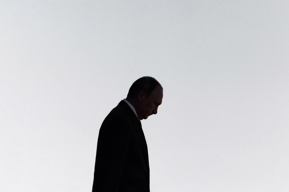 Putin in silhouette