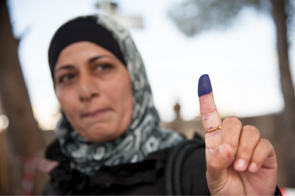 Woman Voter Palestine
