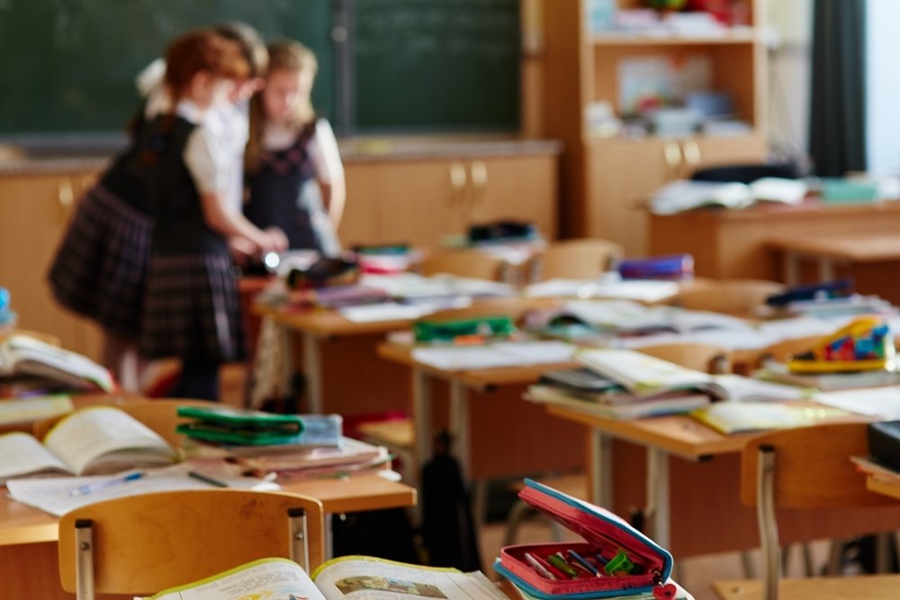 Students in a Russian classroom