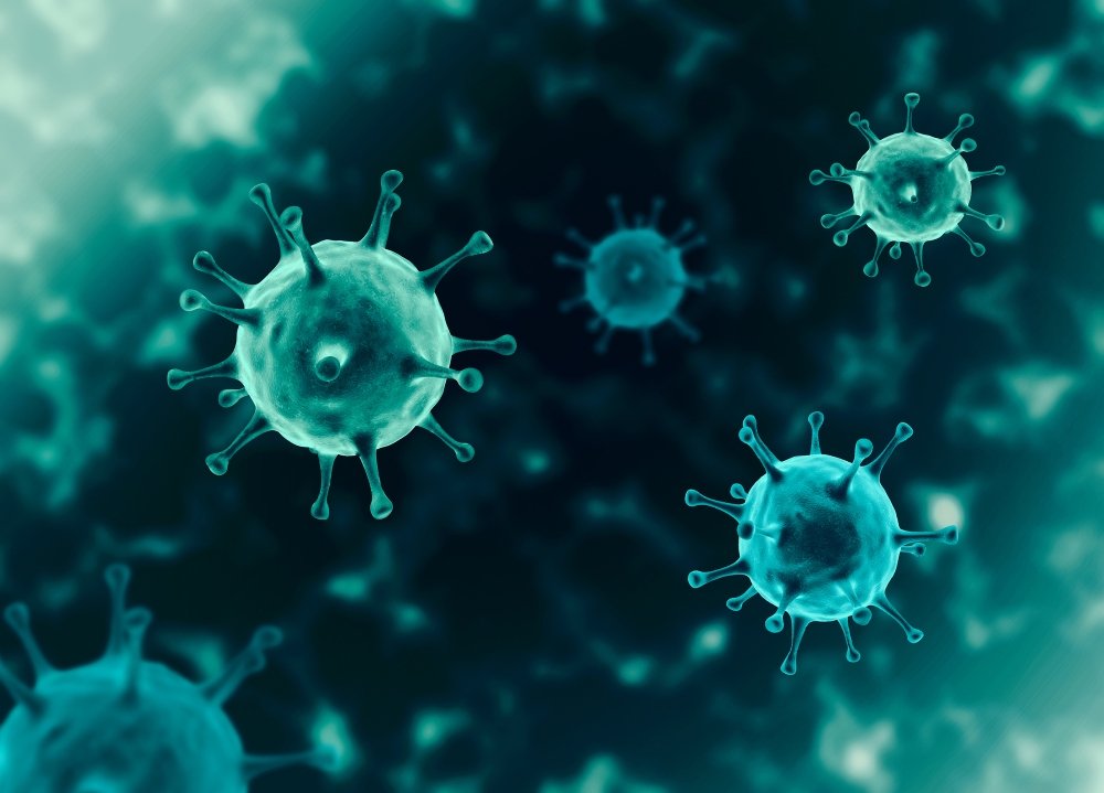 covid-19, coronavirus outbreak, virus floating in a cellular environment , coronaviruses influenza background, viral disease epidemic, 3D rendering of virus, organism illustration, virus seen micro