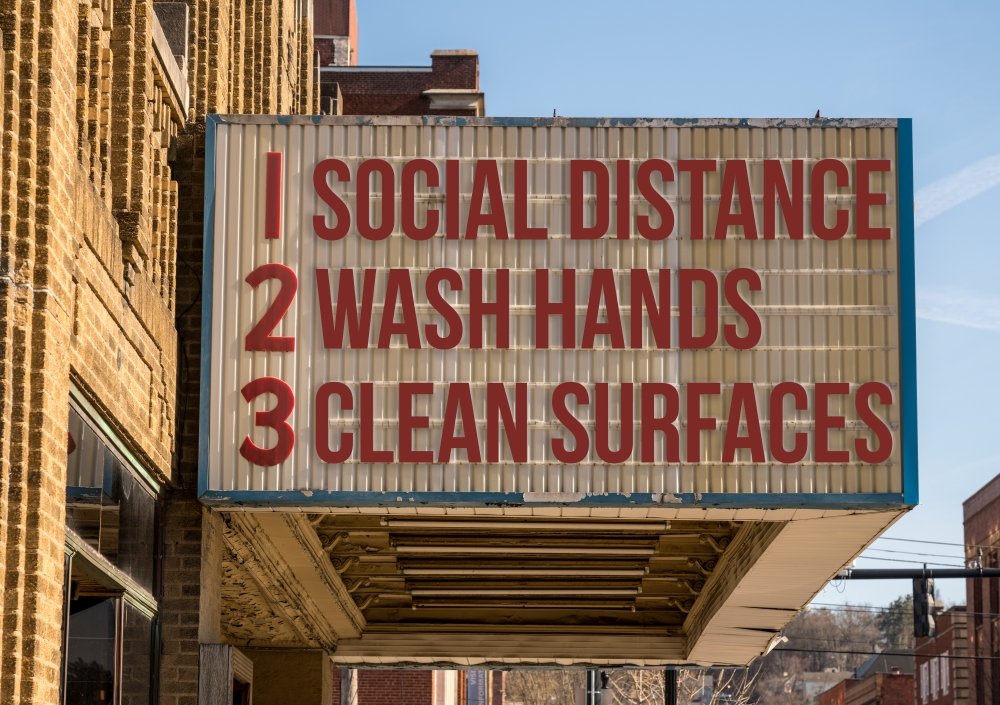 Social Distancing, Wash Hands, Clean Surfaces