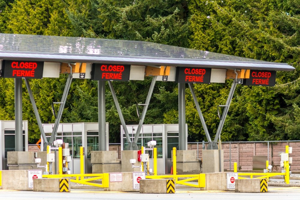 Closed U.S. Border Point of Entry 