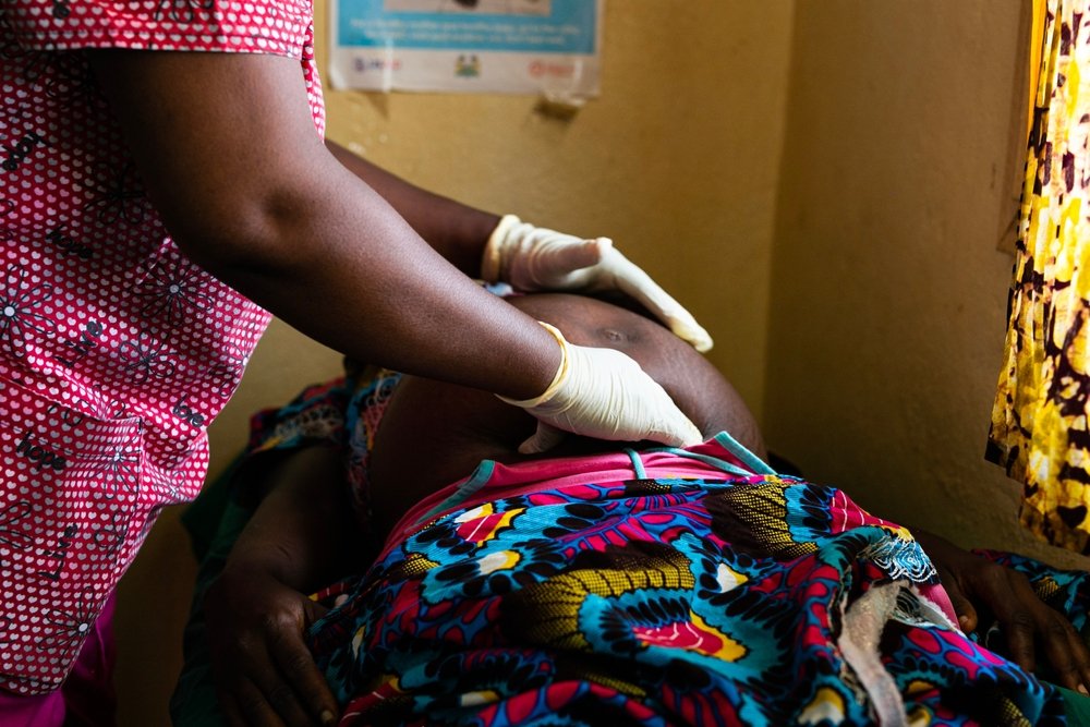 Pregnant African Woman Seeing a Doctor