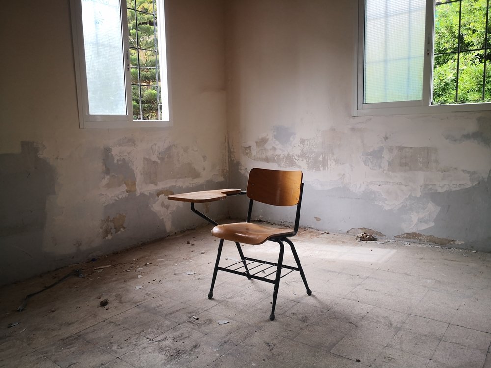 An empty classroom