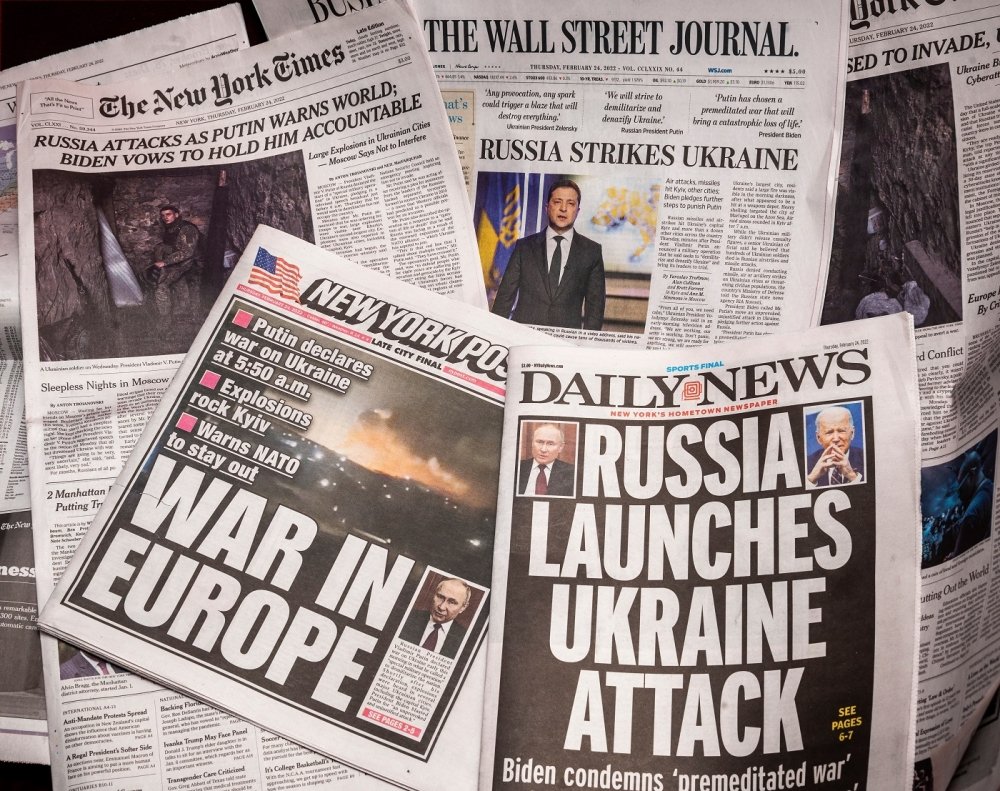 Ukraine newspaper headlines