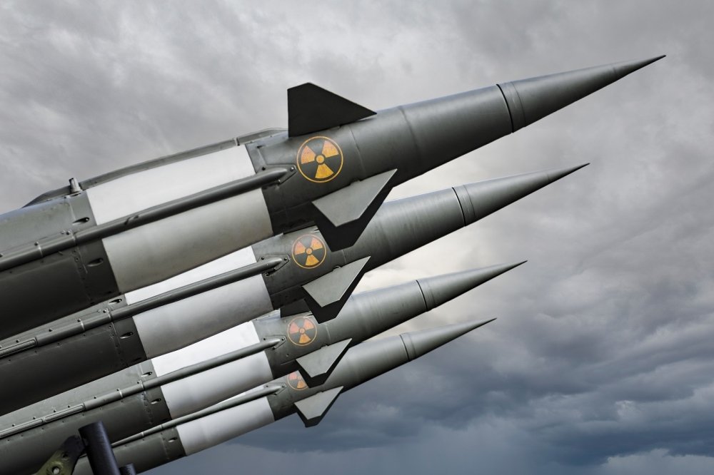 Image of missiles with warheads