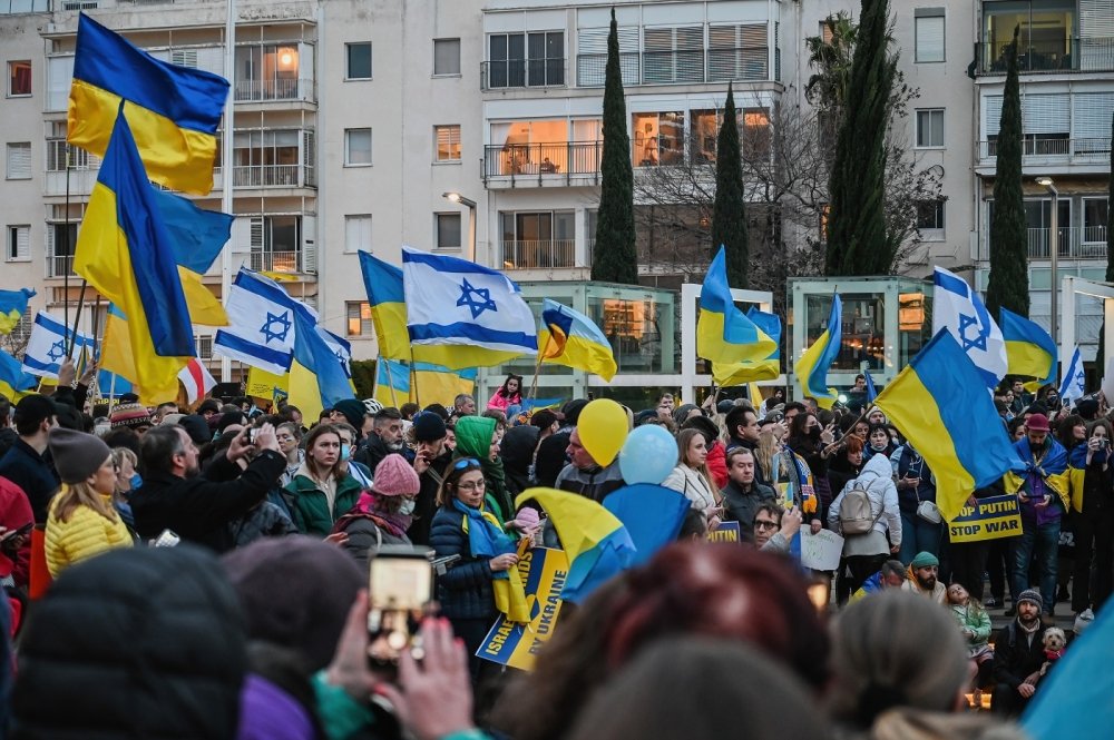 Rally in support of Ukraine in Tel Aviv