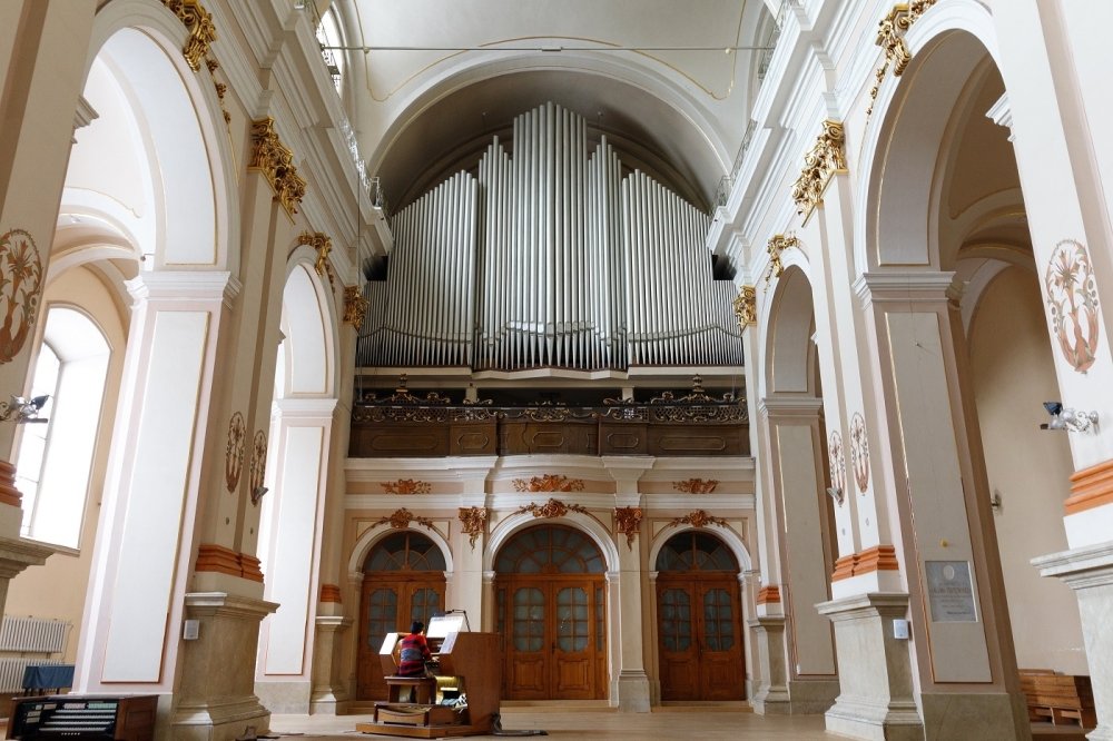Organ pipes in a church