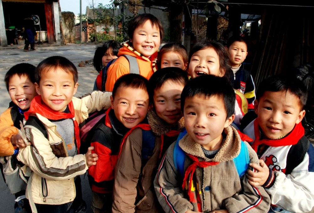 Smiling Chinese Children