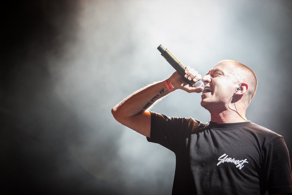 Man performing on stage