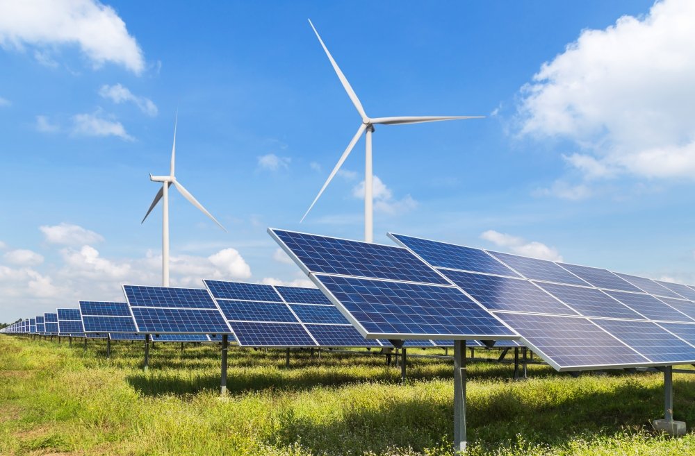 Wind Turbines and Solar Panels