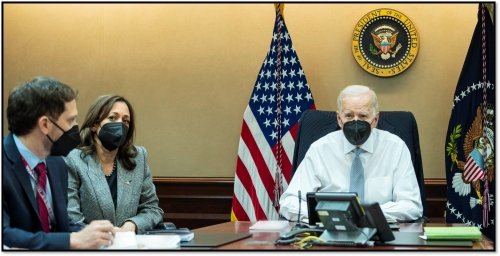 Biden Harris situation room Feb 2022