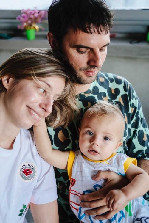 Husband and wife with baby 