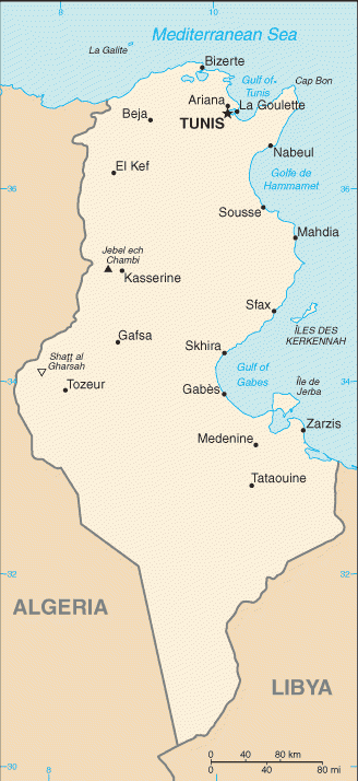 Image - Tunisia Map