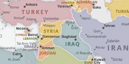 Turkey - Iran map