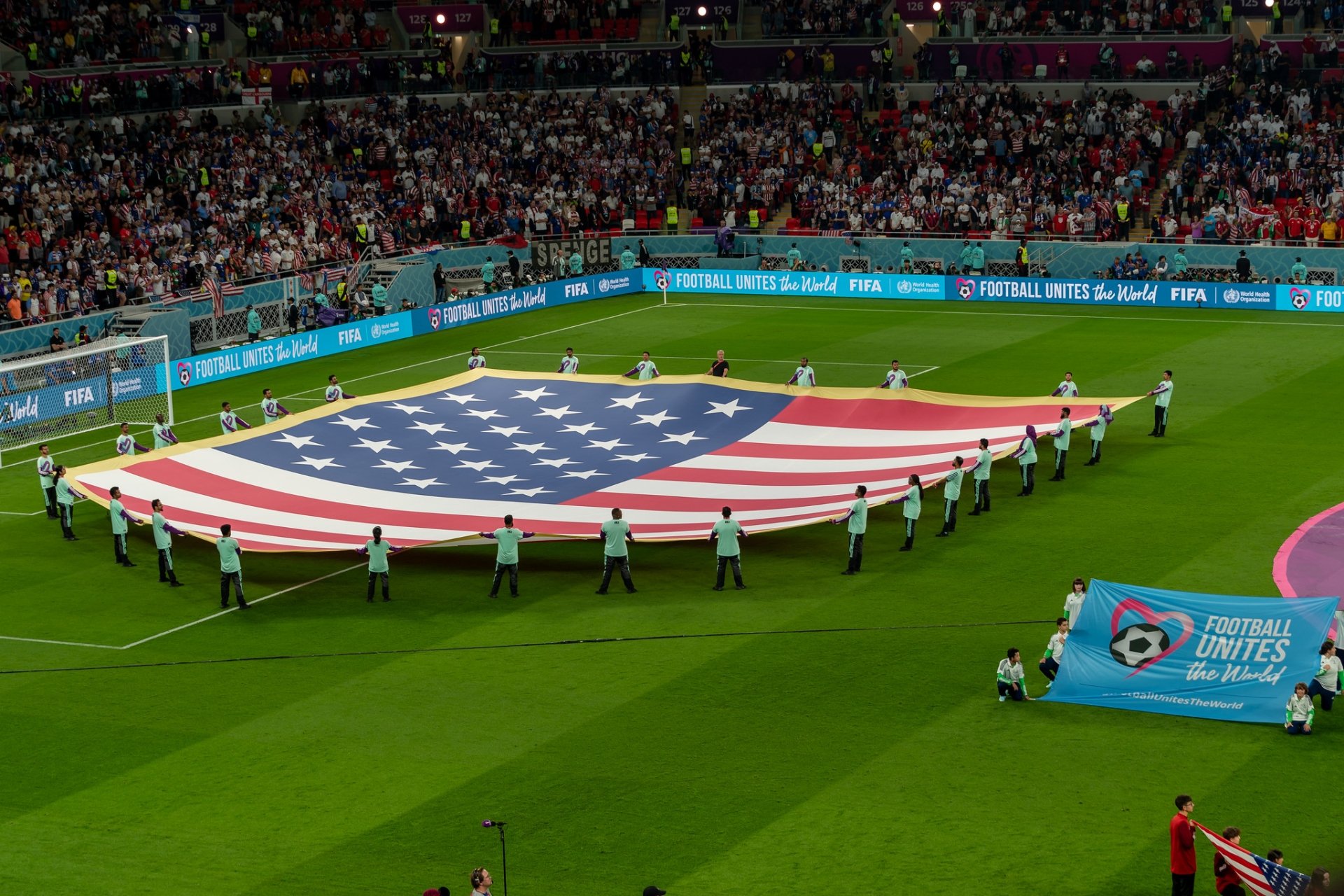 US flag at the 2022 World Cup in Qatar