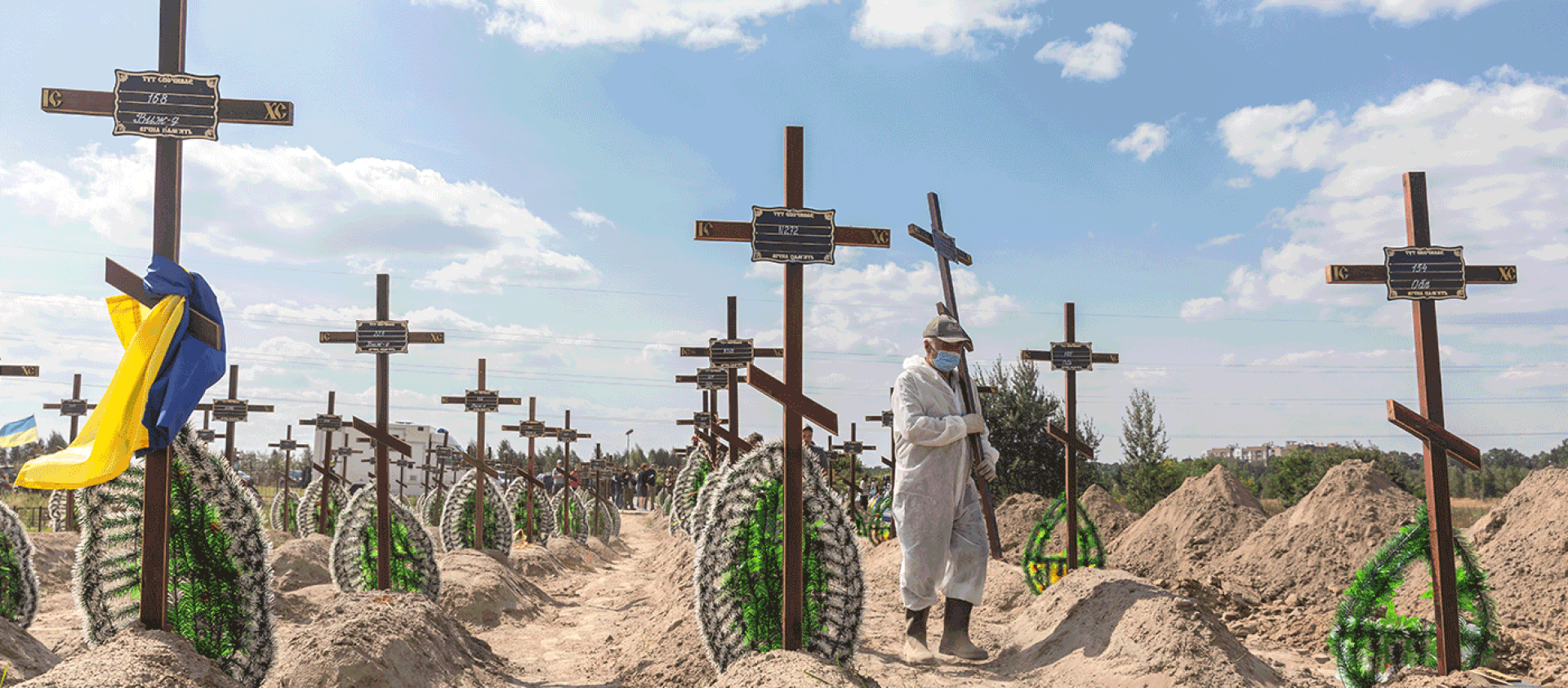 Graves in Bucha