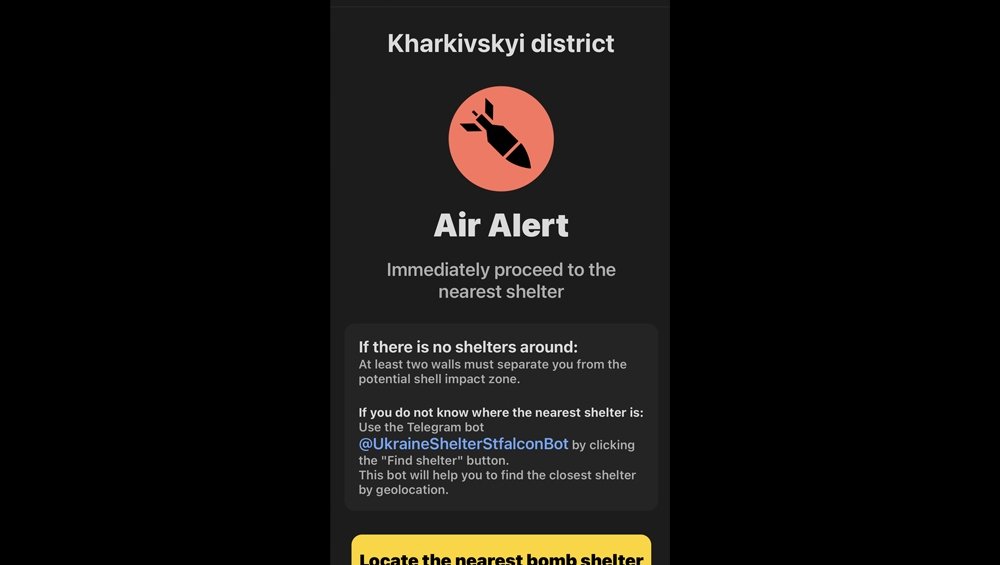 Air Alert on Phone