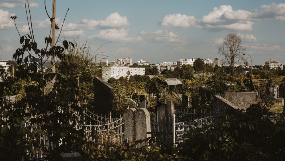 One of Chisinau's Jewish cemeteries, a relic of the country's mostly lost minority communities.