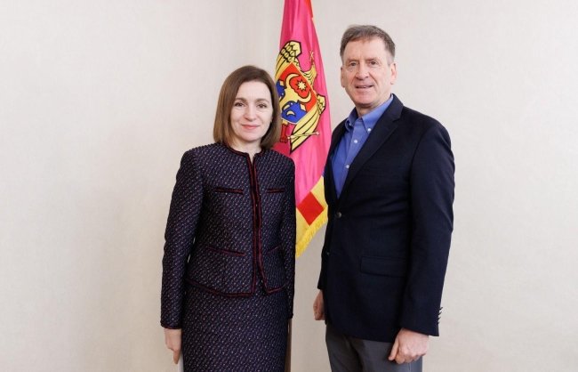 Ambassador Mark Green with Moldovan President Sandu