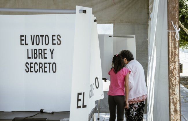People Voting in Mexican Elections
