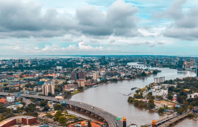 Aerial View of Lagos City