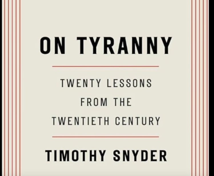 ON TYRANNY: Lessons From the 20th Century with Author Timothy Snyder
