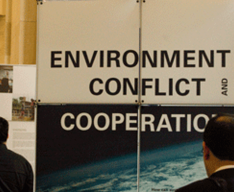 Reception: Environment, Conflict, and Cooperation Exhibition