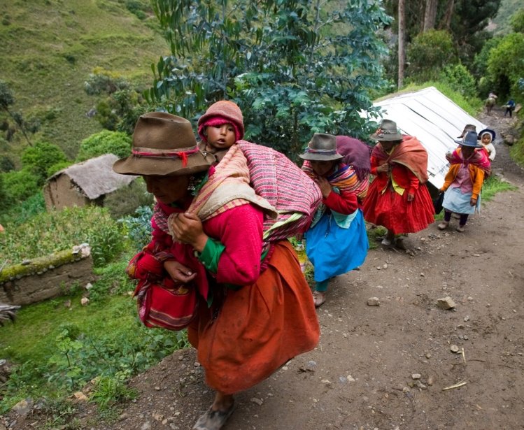 Women and children in Chichuacancha, Peru, used with permission courtesy of Florencia Zapata/The Mountain Institute. Infographic: UN Food and Agriculture Organization. Video: The Mountain Institute.