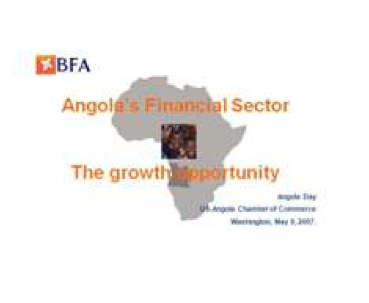 Angola's Financial Sector: The Growth Opportunity