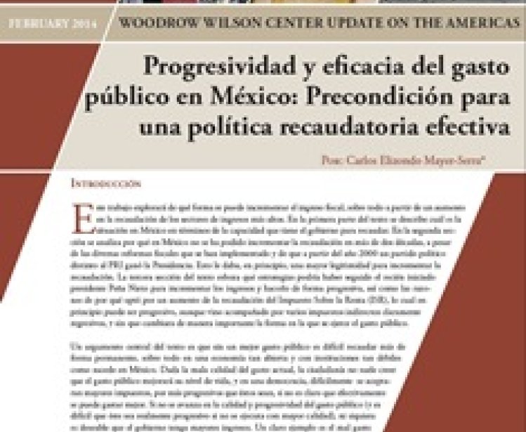 Progresividad y eficacia del gasto público en México: Precondición para una política recaudatoria efectiva