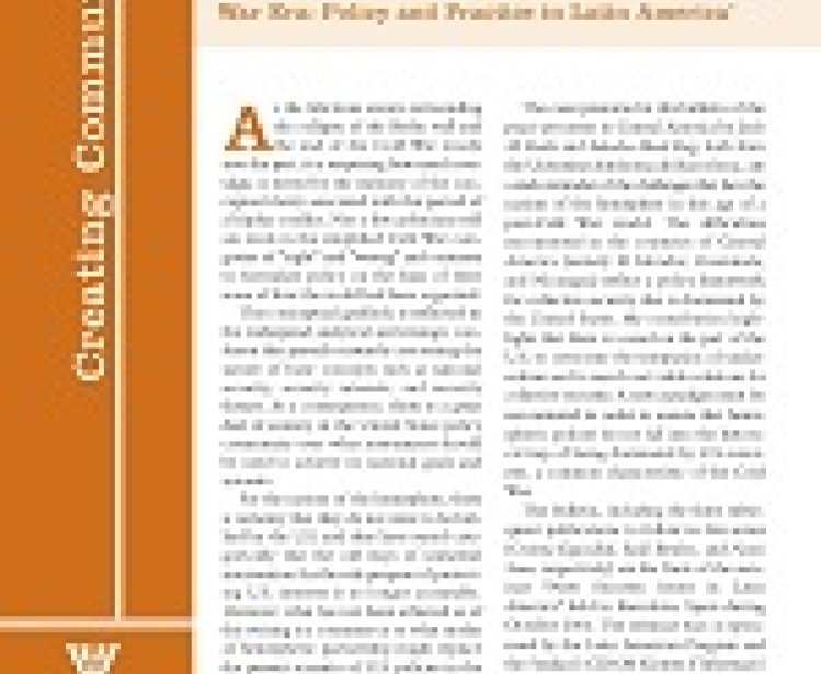 Hemispheric Collective Security in the Post Cold War Era