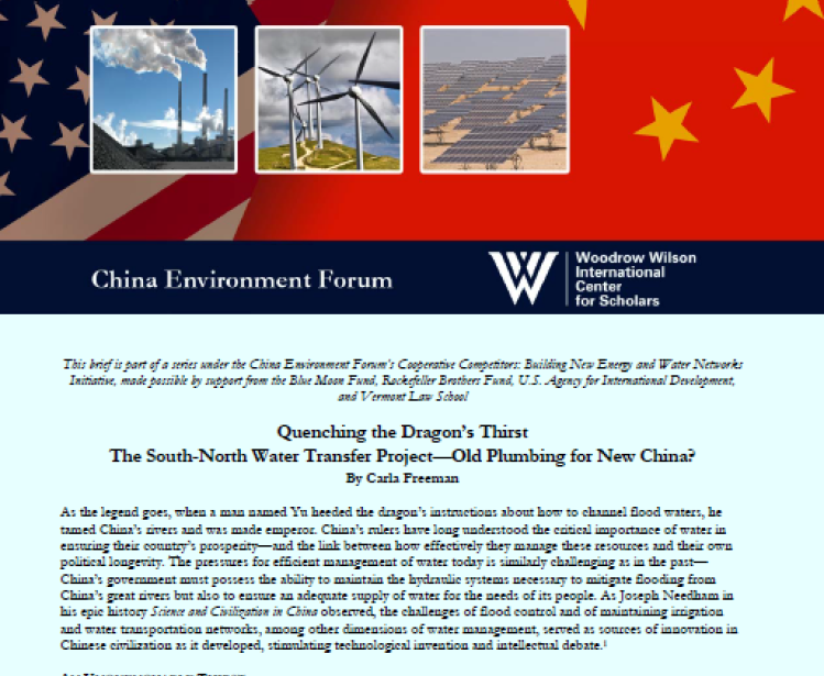 Quenching the Thirsty Dragon: The South-North Water Transfer Project—Old Plumbing for New China?