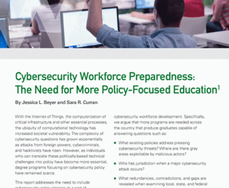 Cybersecurity Workforce Preparedness: The Need for More Policy-Focused Education