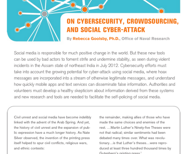 On Cybersecurity, Crowdsourcing, and Social Cyber-Attack