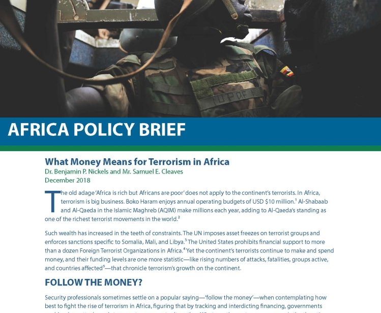 What Money Means for Terrorism in Africa