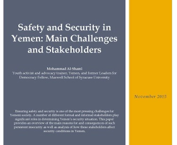 Safety and Security in Yemen: Main Challenges and Stakeholders