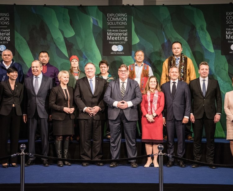 Family photo at the 11th Arctic Council Ministerial Meeting in Rovaniemi.