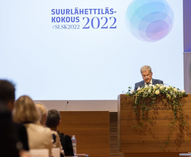 Niinistö spoke at the ambassadors' meeting