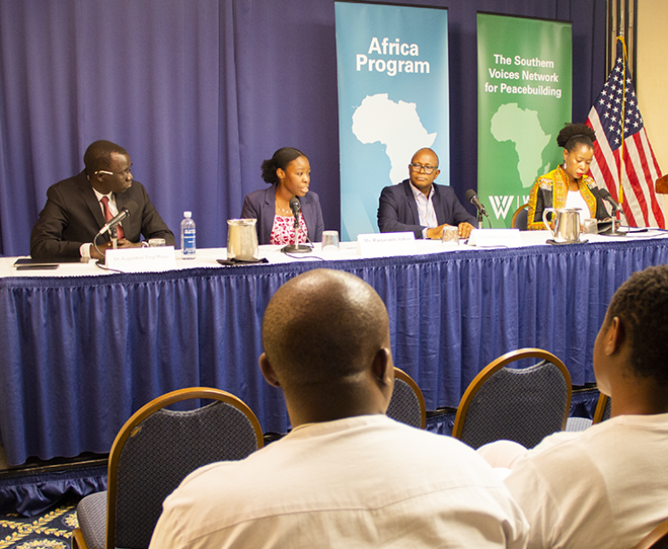 Panelists for the Youth and the Future of Peace and Security in Africa Session